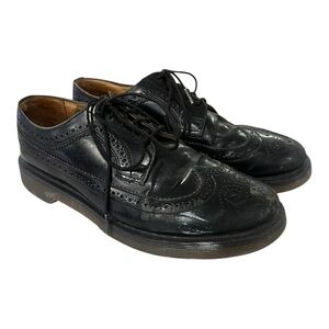 DR MARTENS Men’s Shoes Size 9 Europe 42 Black Leather Loafers